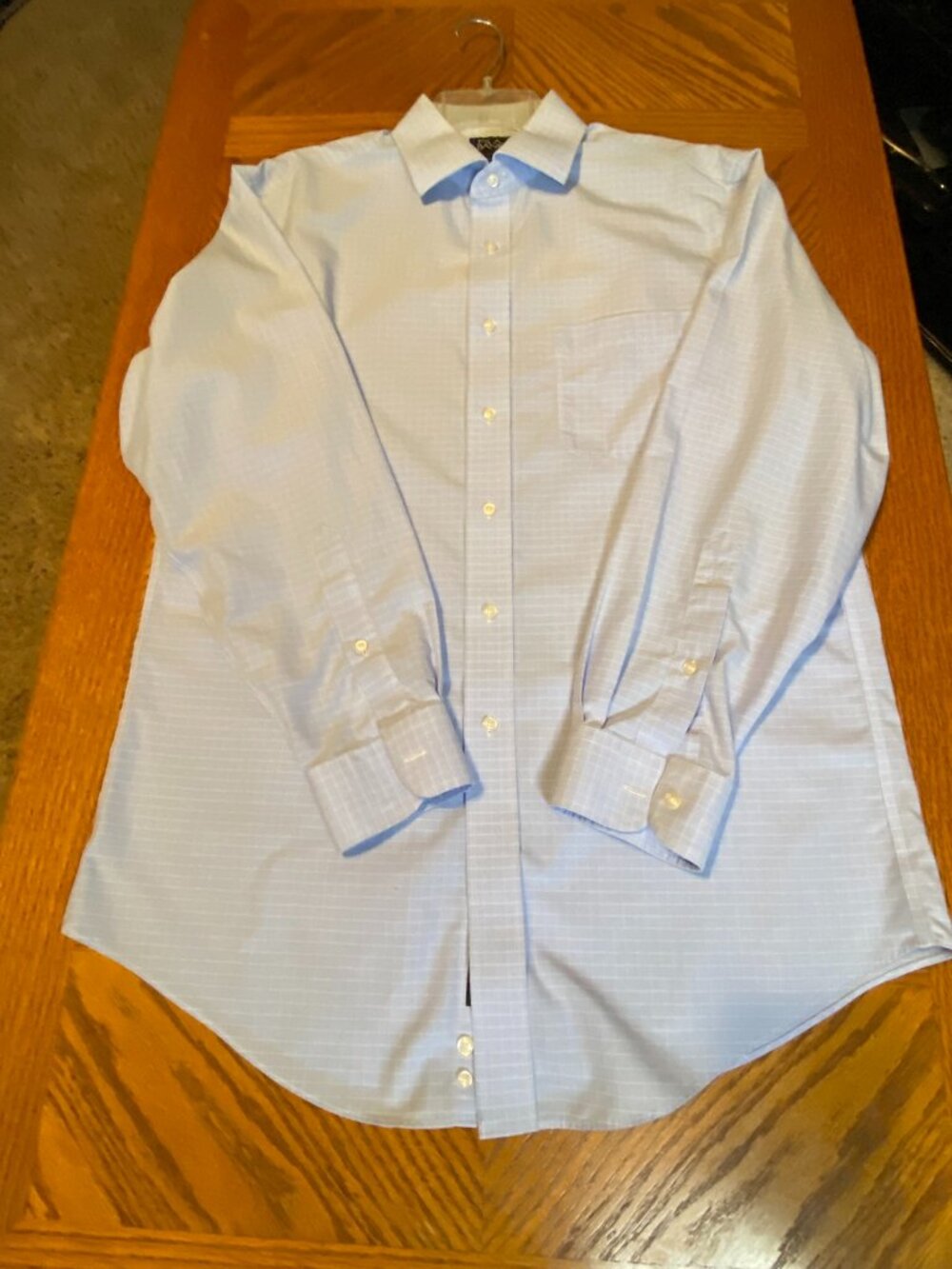 Joseph A. Bank Traveler Tailored Fit Light Blue Shirt